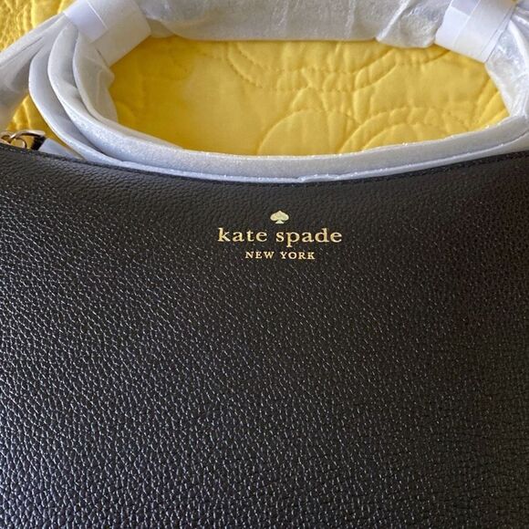 Kate Spade Bailey Textured Leather Black Crossbody Bag, K4651, NWT - Picture 4 of 7